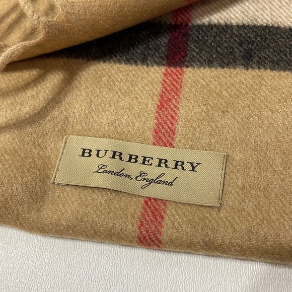 NEW - BURBERRY - PSYCHEDELIC FLORAL GIANT CHECK CASHMERE SCARF 168X30CM - Picture 2 of 4